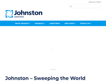 Tablet Screenshot of johnstonsweepers.com